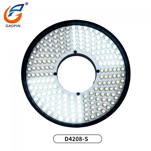 17c.一起草 在线顯微鏡四分區LED環形（xíng）光源 鋁合金外殼144/208顆燈珠四分獨立控製亮度 10瓦15000LuX流明 D4208S/D4144S